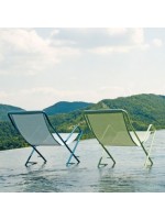 BRIO B en acero pintado y elección de color en texfil reclinable sillón de relajación tumbona plegable