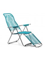 DREAM A aluminium et corde plastique choix de couleur chaise longue transat fauteuil extérieur pour domestique ou contractuel