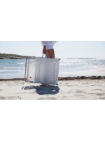 CASTLE A in alluminio e scelta colore in texfil lettino prendisole pieghevole da esterno casa o contract