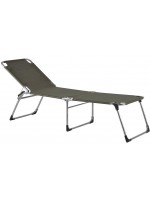 LEVRIN in aluminum and color choice in texfil folding sun lounger for home or contract use