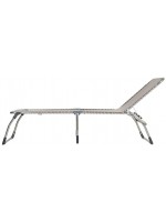 ELISA in aluminum and color choice in texfil folding sun lounger for home or contract use