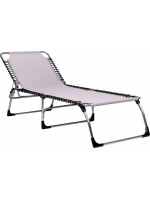 ELISA large in alluminio e scelta colore in texfil lettino prendisole pieghevole da esterno casa o contract