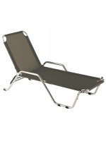 SPRING design sunbed in aluminum and choice of color in texfil stackable for home or contract