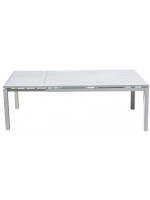 FILOS aluminum color choice 160x90 extendable 220 cm outdoor design table