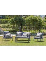 CAPRI aluminum lounge set for outdoor and indoor