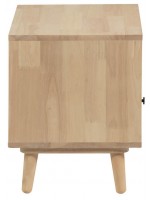 ARPEGGIO en madera natural 50x45 mesita de noche nórdica de diseño moderno