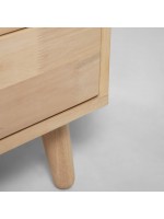 ARPEGGIO in legno naturale 50x45 comodino design moderno nordico