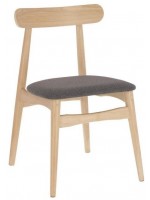 ARPEGGIO beige oder grau naturholz nordic modern design stuhl