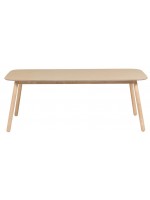 KELA Table fixe 140x70 en table design frêne naturel