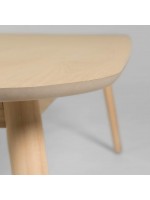 KELA Mesa fija 140x70 en mesa de diseño en fresno natural