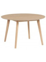 CREO fisso diam 120 rotondo in legno di frassino naturale tavolo design