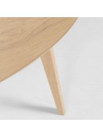 CREO fixed diam 120 round natural ash wood design table