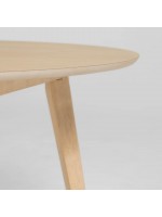 CREO fisso diam 120 rotondo in legno di frassino naturale tavolo design