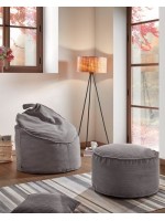 NAV diam 60 cm grigio o rosa pouf in velluto a coste design casa