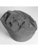 MARIA grigio o rosa pouf in velluto a coste design casa