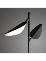 LESMO lampadaire en métal noir