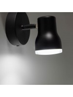 SYNERGY white or black painted metal applique lamp