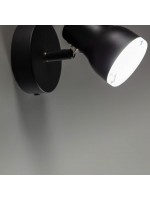 SYNERGY white or black painted metal applique lamp