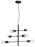 NOVA black metal chandelier with jointed arms home or contract design