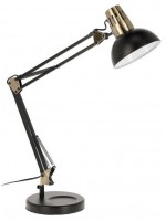 DOLLY lámpara de mesa de metal con brazo móvil y pantalla