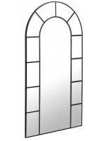 EYRE Espejo para ventana con marco de metal negro