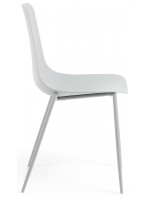 CINDY Color choice polypropylene chair and epoxy legs