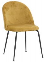 ARAMAS scelta colore in velluto struttura in metallo nero sedia design