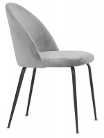 ARAMAS Choix de couleur dans la chaise design à structure métallique en velours