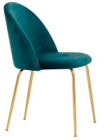 ERA scelta colore in velluto struttura in metallo oro sedia design
