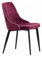 CHESTER Choix de couleur en tissu et chaise design pieds métal noir