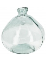 BRENNA vase en verre transparent