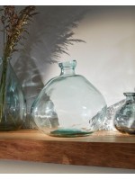 BRENNA vase en verre transparent