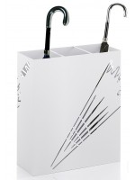 COSMO Design Regenschirmständer aus mattem Weißmetall mit Perforationen
