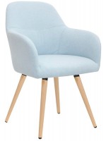 DIMA choix de couleur en tissu et pieds en bois chaise avec accoudoirs design de mobilier d'intérieur