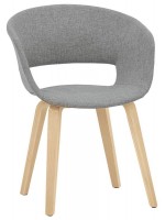 LOSAR color choice in fabric or velvet and wooden frame chair with armrests from the 30s