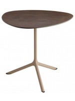 TRIPE 'Tisch mit Tischplatte aus Laminat und Boden aus lackiertem Stahl, geeignet für Bars im Freien Eisdielen und Restaurants