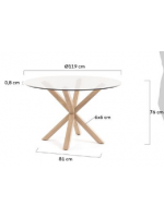 ABU patas de color negro o madera y mesa de diseño fijo de vidrio templado