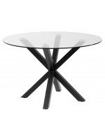 ABU black or wood legs and tempered glass top fixed design table