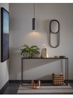 MALMO console 110x30 with porcelain top and steel structure