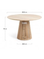 DAVIS table in teak wood design home