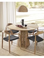 DAVIS table in teak wood design home