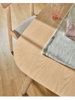 KELA 140x70 fester Tisch aus Naturasche