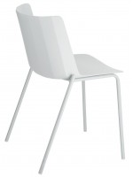 LEILA choice of color chair in polypropylene and legs in painted steel