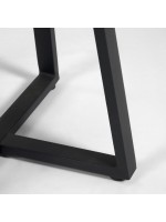 PORTALE tavolo diam 70 cm in acciaio zincato design per esterno e interno