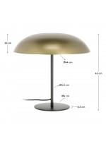 GOSSIP gold metal table lamp