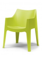 COCCOLONA choix de couleur de fauteuil en polypropylène ignifuge pour les meubles de contrat de bar de jardin