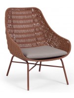 IVRO Sessel für drinnen oder draußen aus Stahl und Baumwolle