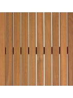 BRICCET Mesa fija 190x90 cm en madera maciza de acacia para exterior o interior