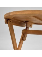 ROGER conjunto plegable mesa y 2 sillas en madera maciza de acacia para terrazas de jardín residencia hotel chalet