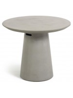 NOTORIUS choice measures 90 or 120 cm in diameter concrete table for outdoor